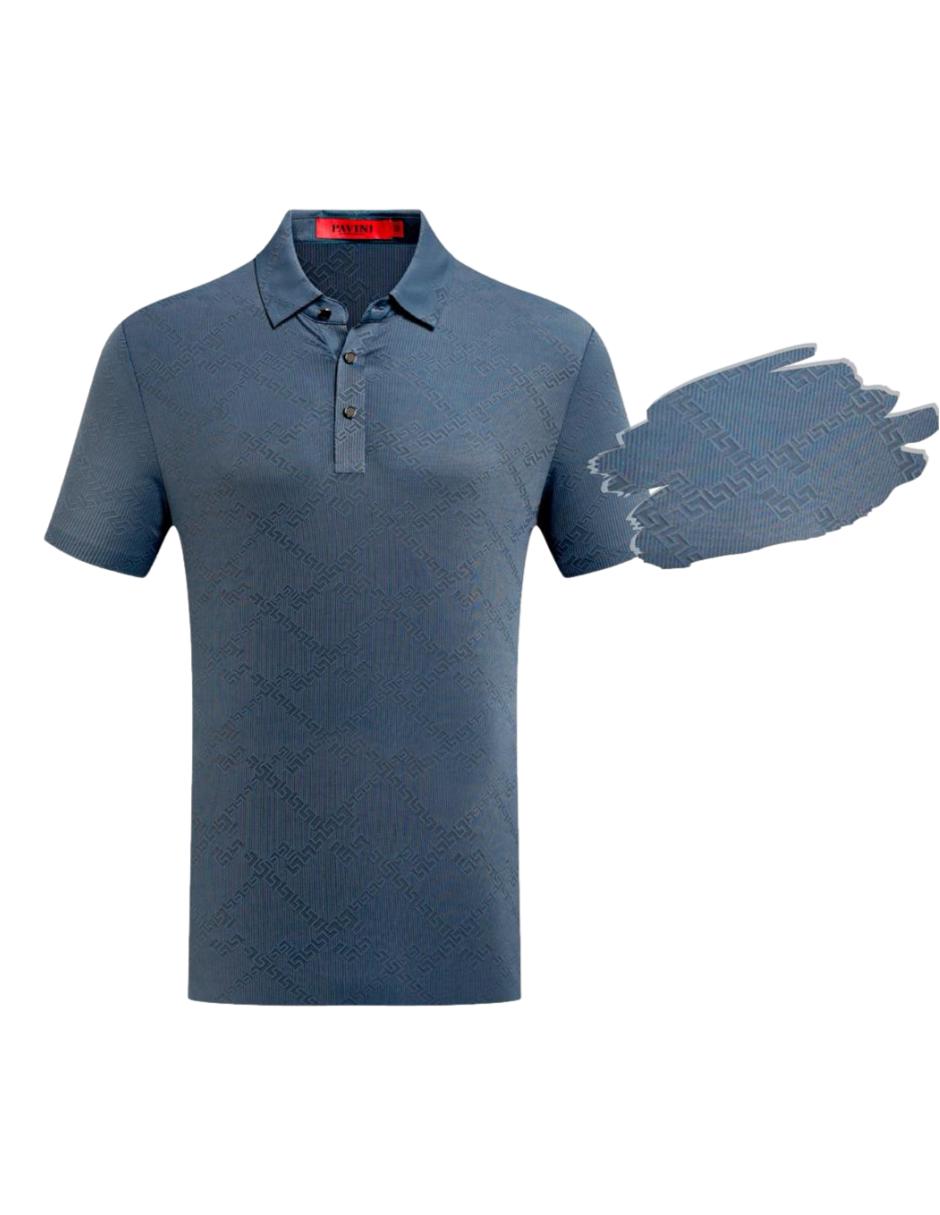 Playera Para Hombre Marca Pavini P-3075-TEAL