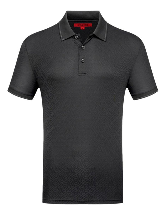 Playera Para Hombre Marca Pavini P-3085 Black