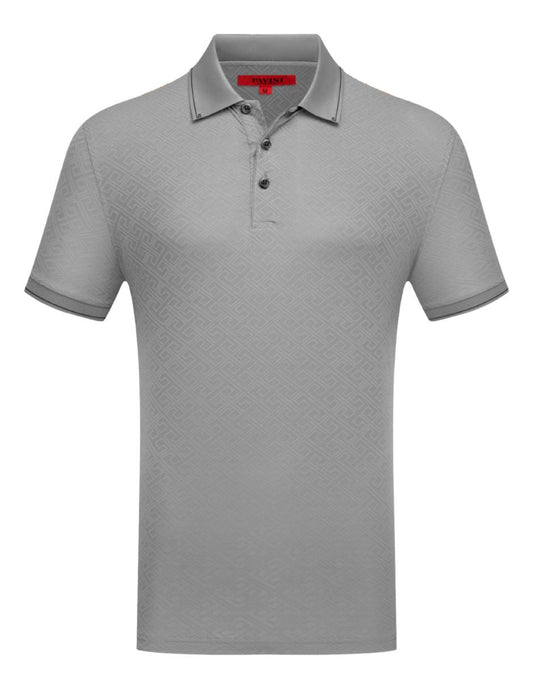 Playera Para Hombre Marca Pavini P-3085 Grey