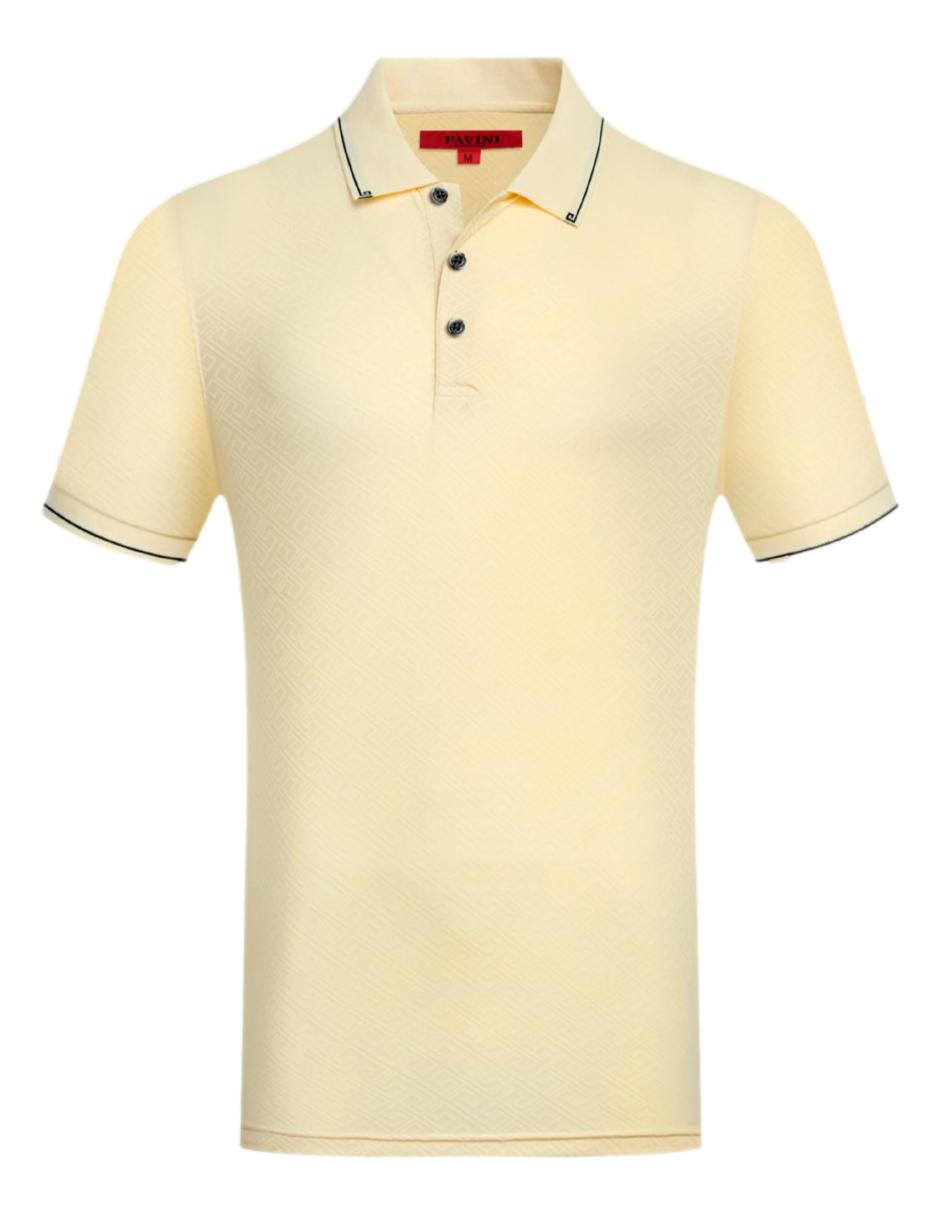 Playera Para Hombre Marca Pavini P-3085 Beige