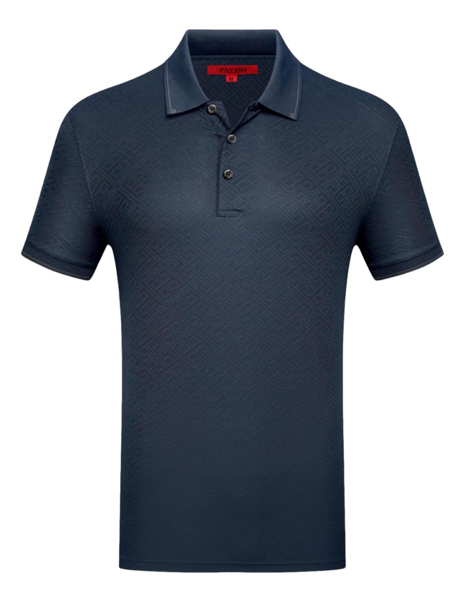 Playera Para Hombre Marca Pavini P-3169 Navy