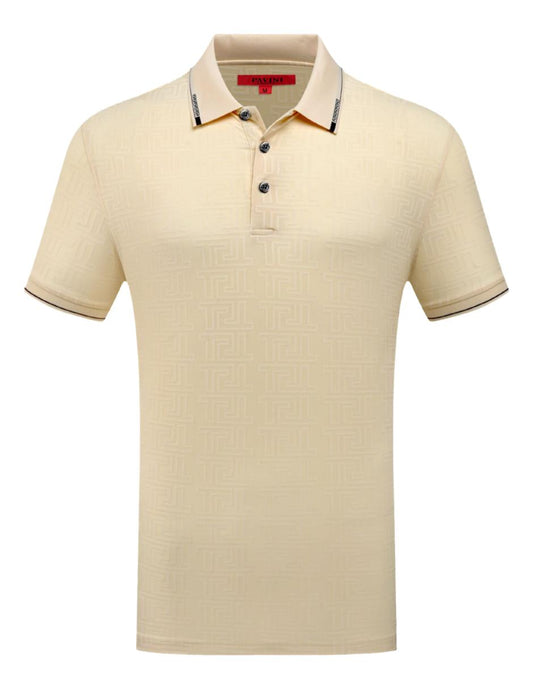 Playera Para Hombre Marca Pavini P-3086 Beige