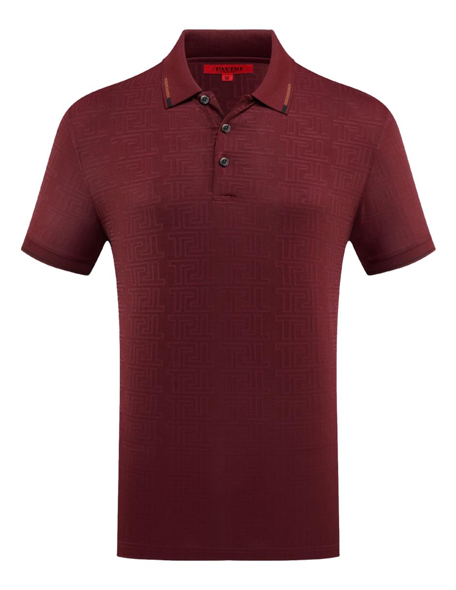 Playera Para Hombre Marca Pavini P-3086 Red