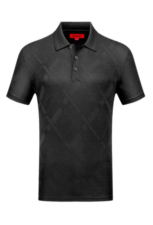 Playera Para Hombre Marca Pavini P-3088 Black