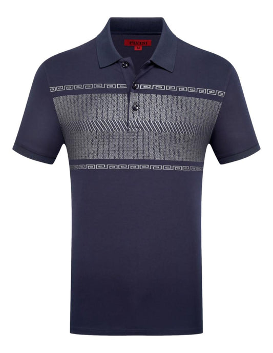 Playera Para Hombre Marca Pavini P-3114-NAVY