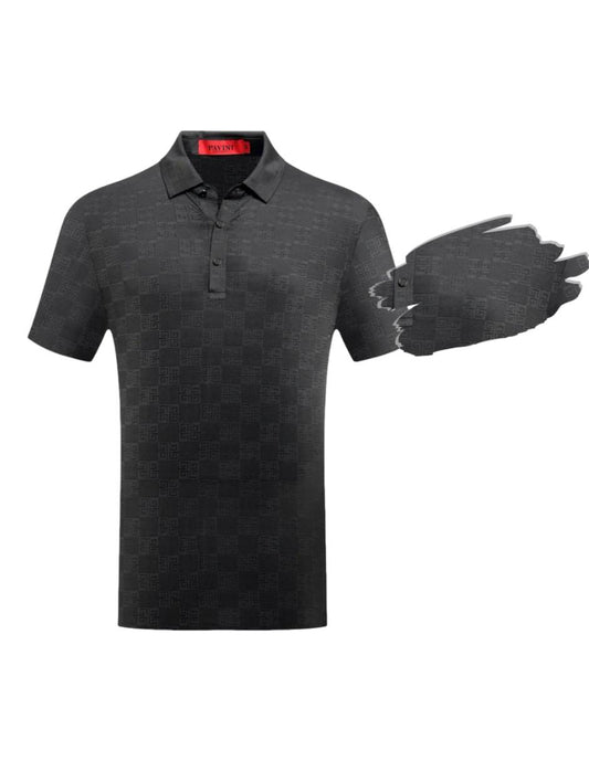 Playera Para Hombre Marca Pavini P-3125-BLACK