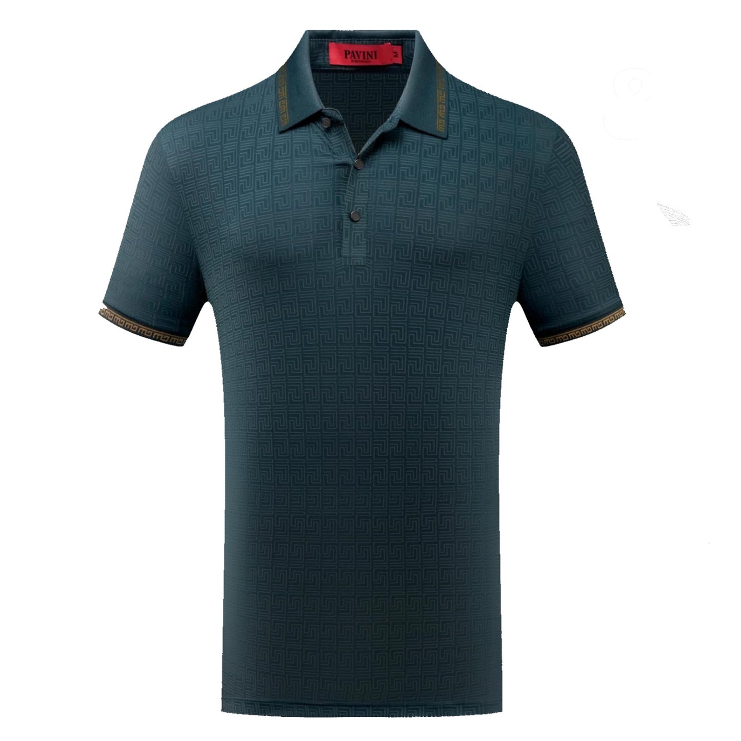 Playera Para Hombre Marca Pavini P-3131 Teal