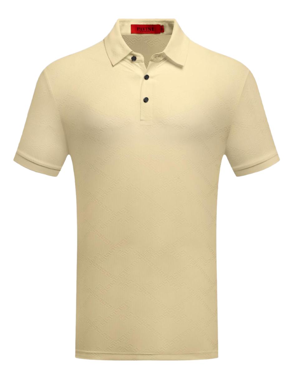 Playera Para Hombre Marca Pavini P-3169 Beige