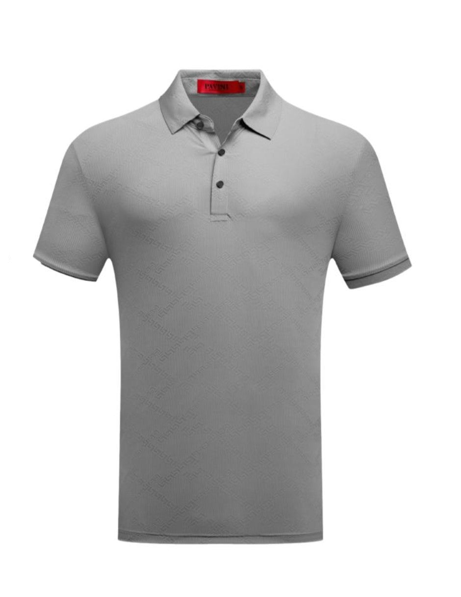 Playera Para Hombre Marca Pavini P-3169 Grey