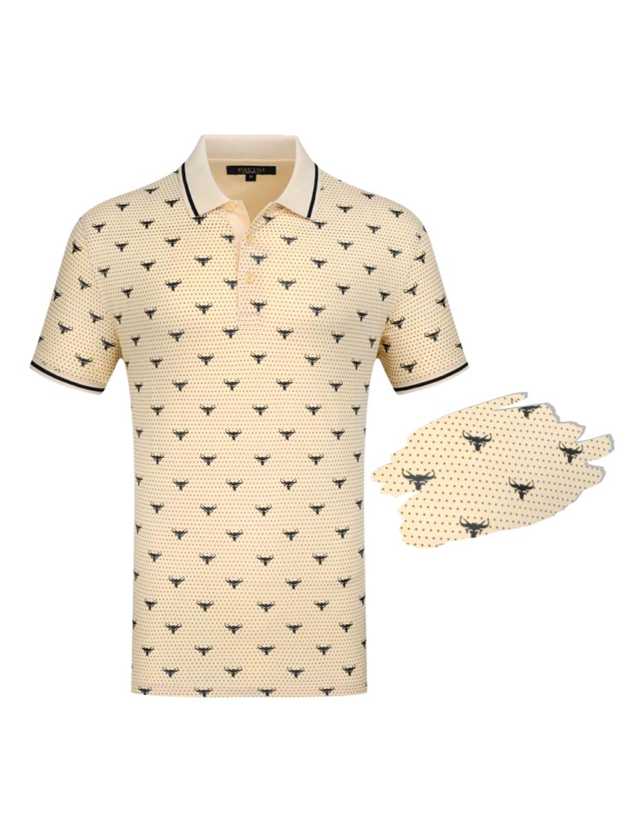 Playera Para Hombre Marca Pavini P-5302 Apricot