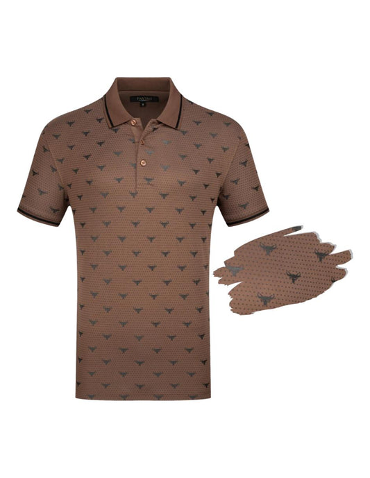 Playera Para Hombre Marca Pavini P-5302 Brown