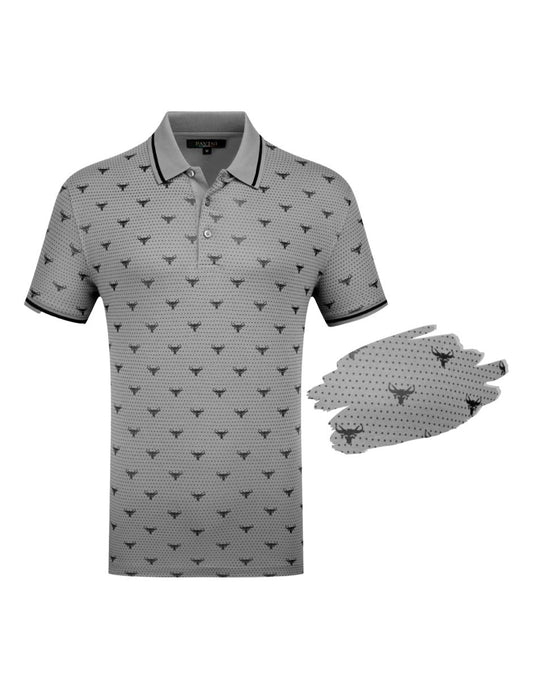 Playera Para Hombre Marca Pavini P-5302 Grey