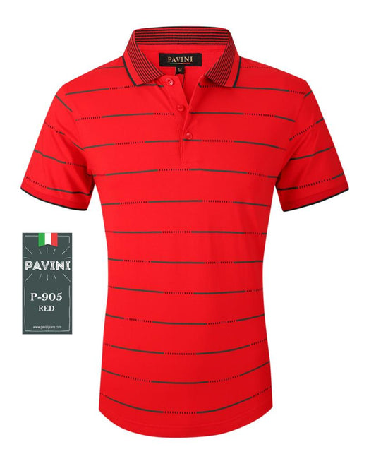 Playera Para Hombre Marca Pavini P-905 Red