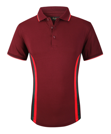 Playera Para Hombre Marca Pavini P-990 Burgundy