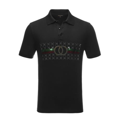 Playera Para Hombre Marca Pavini P-1980 Black