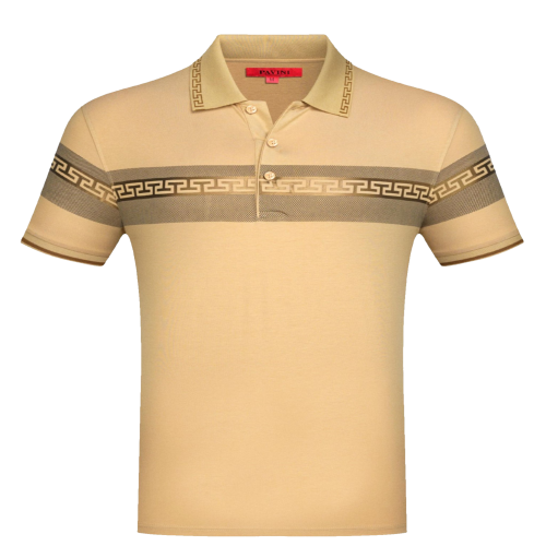 Playera para hombre marca pavini P-3072 Khaki