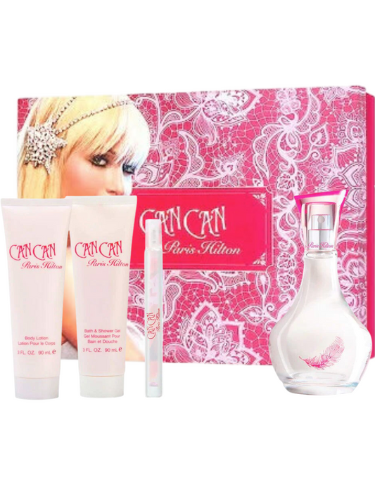 Set de Perfume para Mujer Paris Hilton Can Can 100ml EDP 4 Pzas