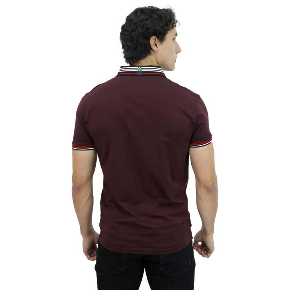 Playera para Hombre Marca PAVINI PT-989 BURGUNDY