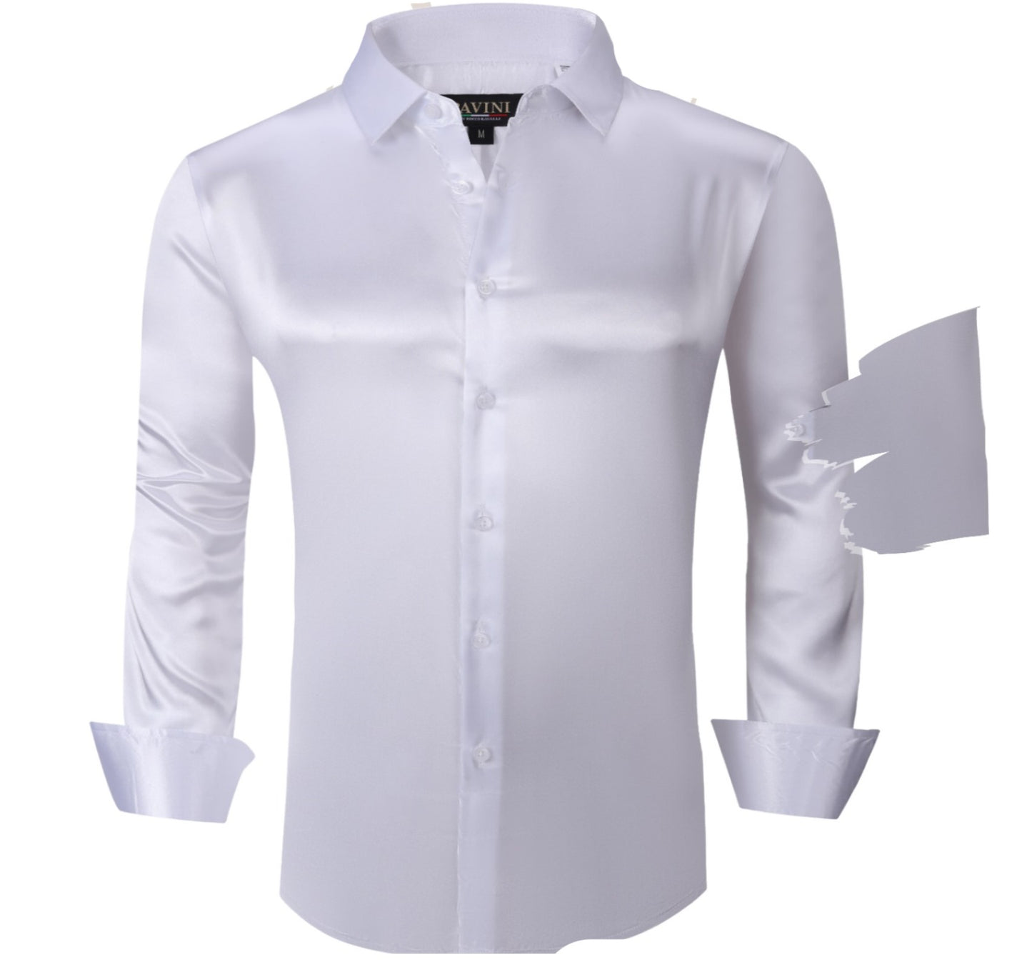 Camisa para Hombre Marca Pavini PVLS027-02 Blanca