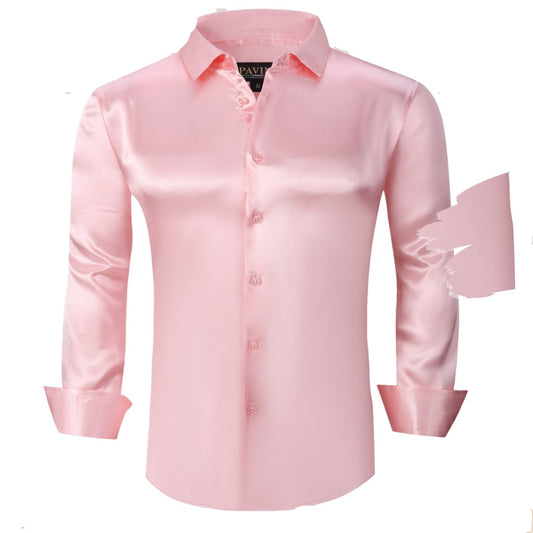 Camisa Para Hombre Marca Pavini PVLS027-11 Rosa