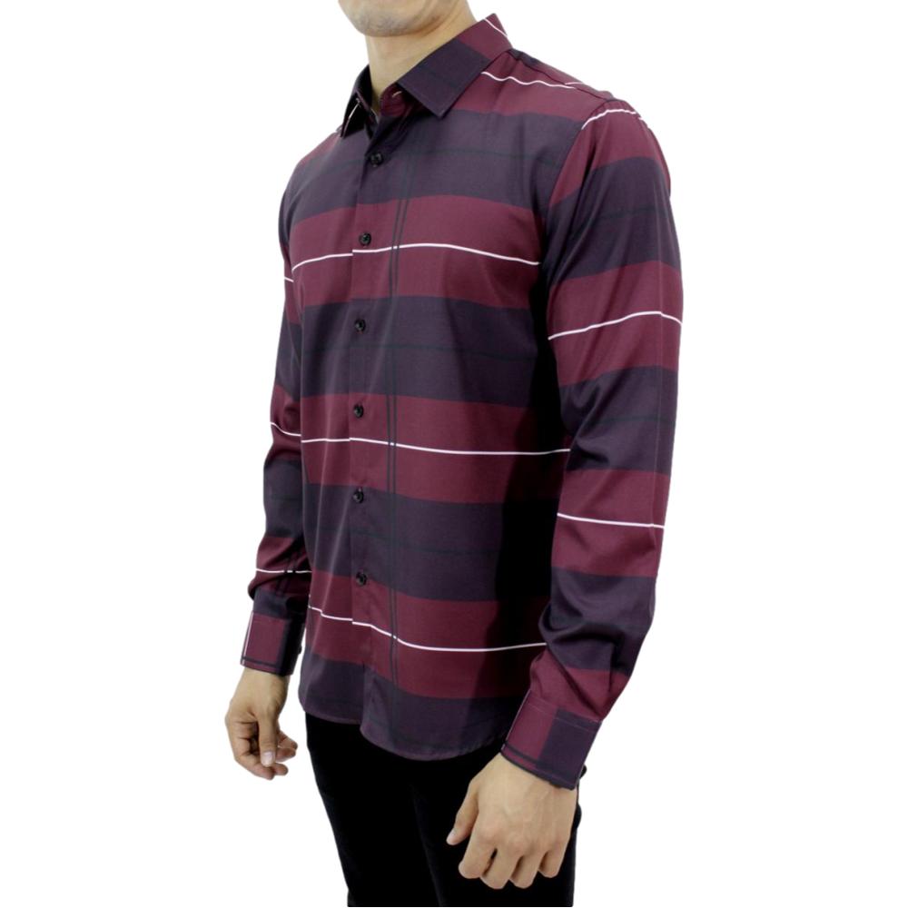 Camisa para Hombre Marca PAVINI PVLS-010-4 BURBUNDY