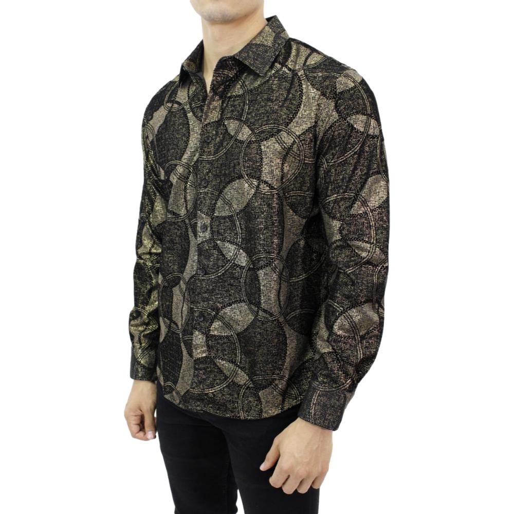 Camisa para Hombre Marca PAVINI PVLS-011-11 BLACK GOLD