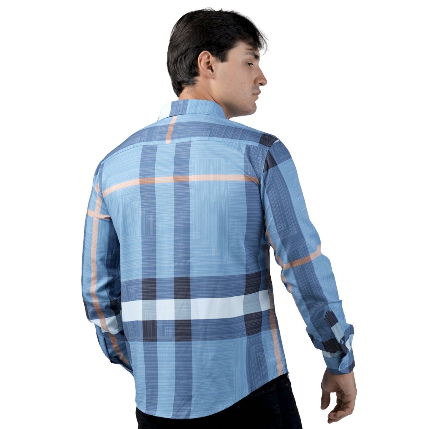 Camisa Para Hombre Marca Pavini PVLS104-02 azul cielo