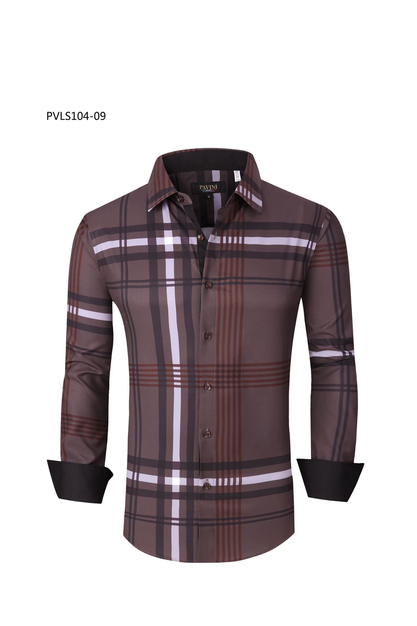 Camisa Para Hombre Marca Pavini PVLS104-01 Azul