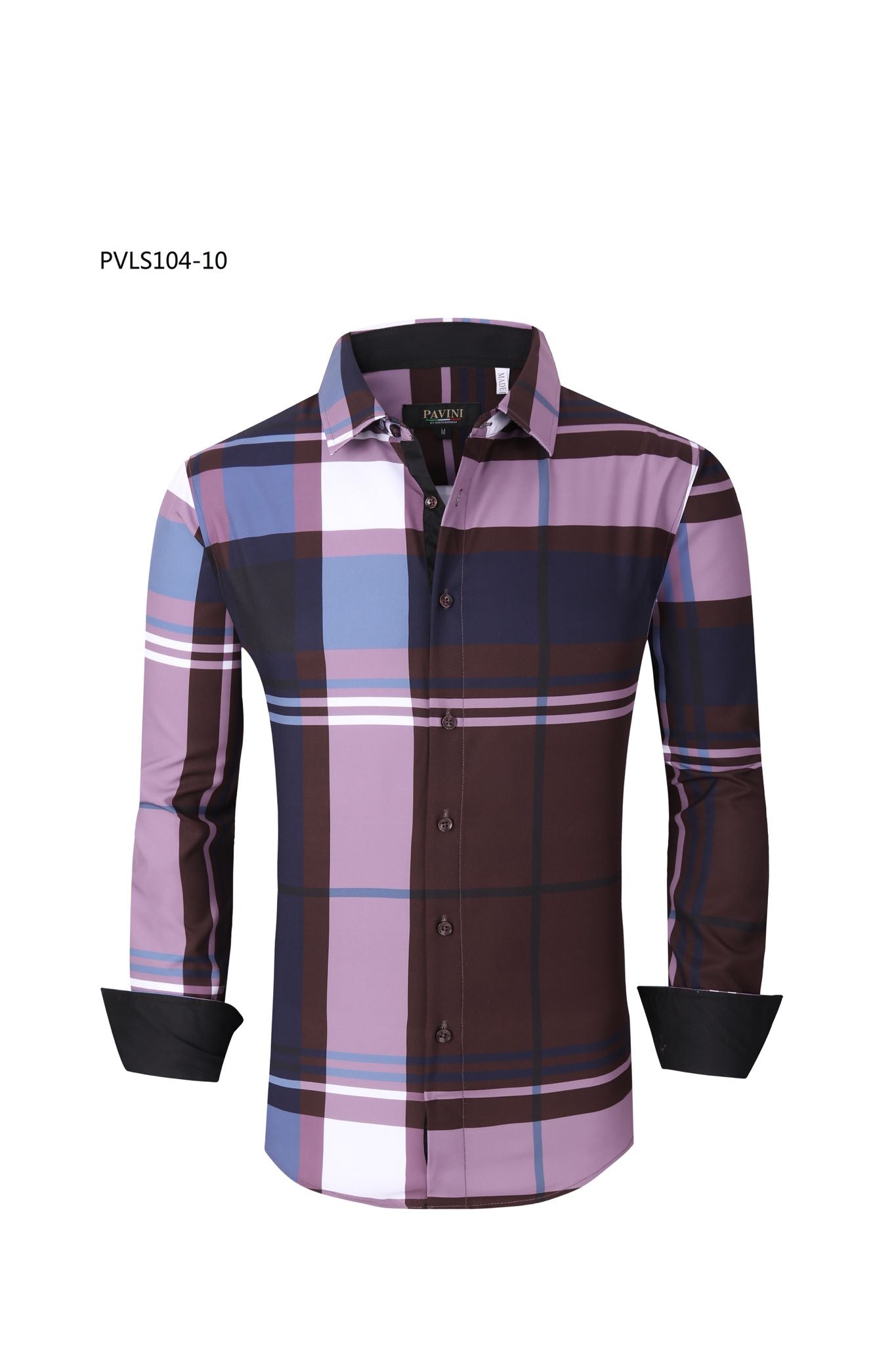 Camisa Para Hombre Marca Pavini PVLS104-01 Azul