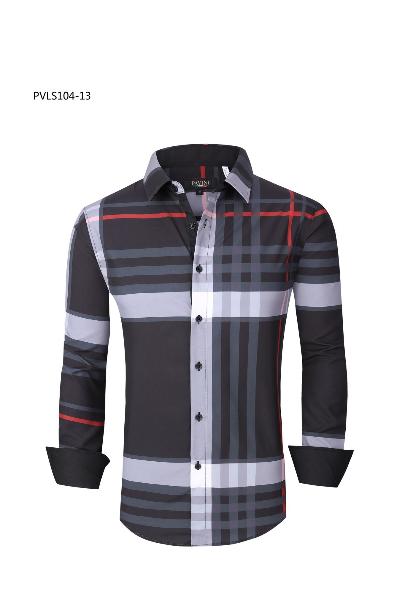 Camisa Para Hombre Marca Pavini PVLS104-01 Azul