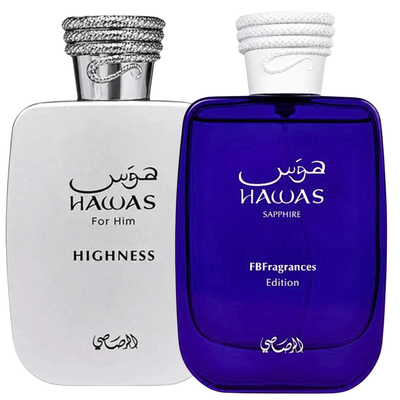 Duo Hawas Highness y Hawas Sapphire de 100 ml EDP