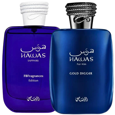 Duo Hawas Sapphire y Gold Digger de 100 ml EDP