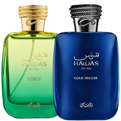 Duo Hawas Verde y Gold Digger de 100 ml EDP