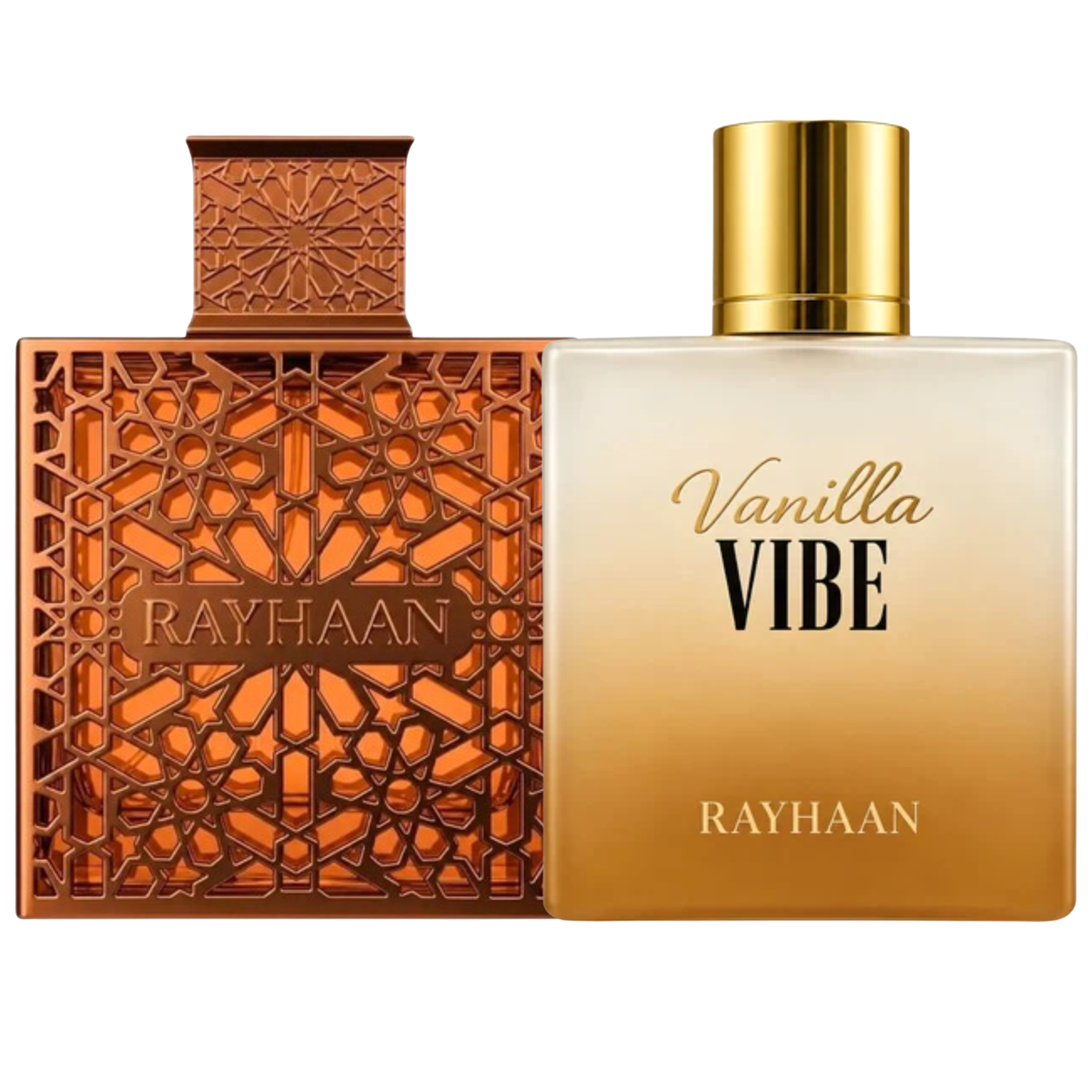 Duo Rayhaan Vantage y Rayhaan Vanilla Vibe de 100 ml EDP