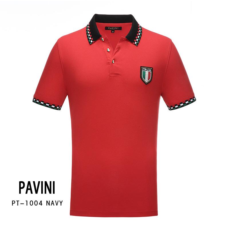 Playera Para Hombre Marca Pavini PT-1002 Red