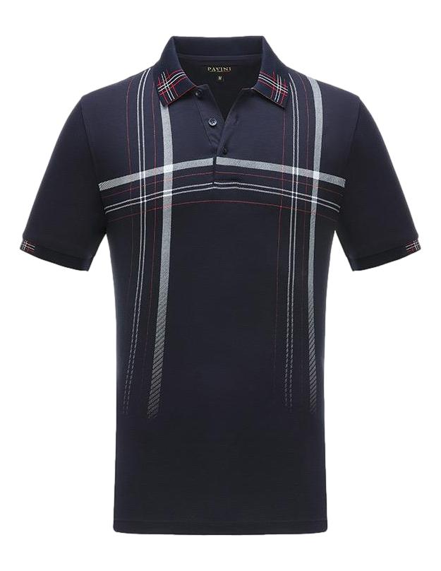 Playera Para Hombre marca Pavini PT-1006 Navy