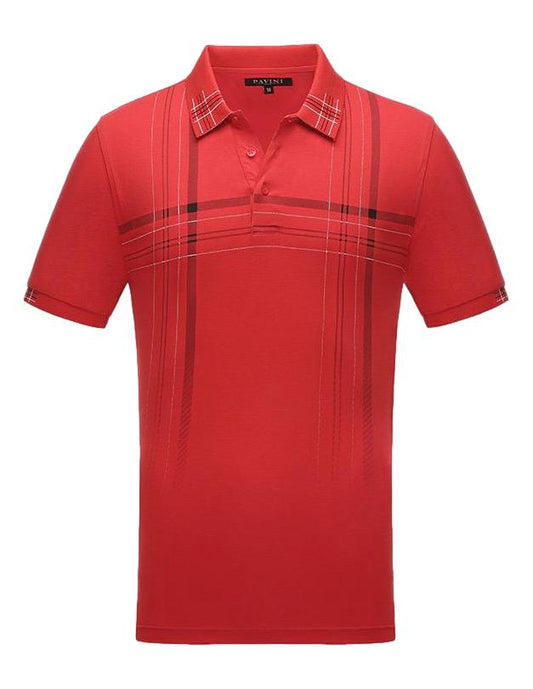 Playera Para Hombre marca Pavini PT-1006 Red