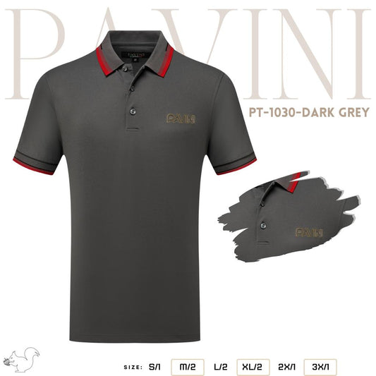 Playera Para Hombre Marca Pavini Pt-1030 D Grey