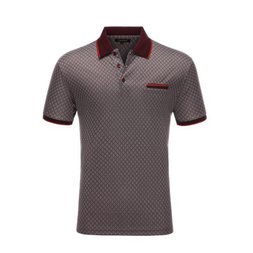 Playera Para Hombre Marca Pavini Pt-952 Burgundy