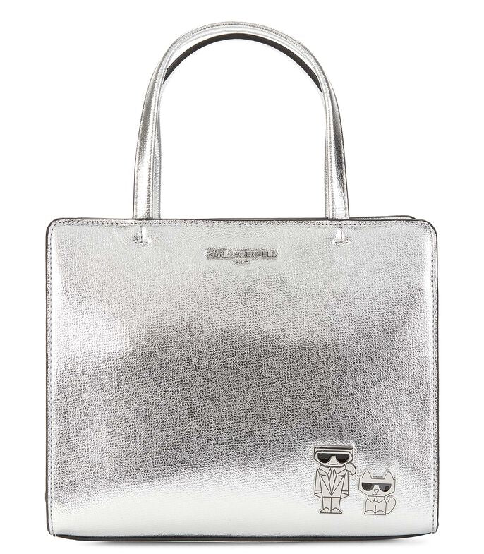 BOLSA PLATEADA  KARL LAGERFELD