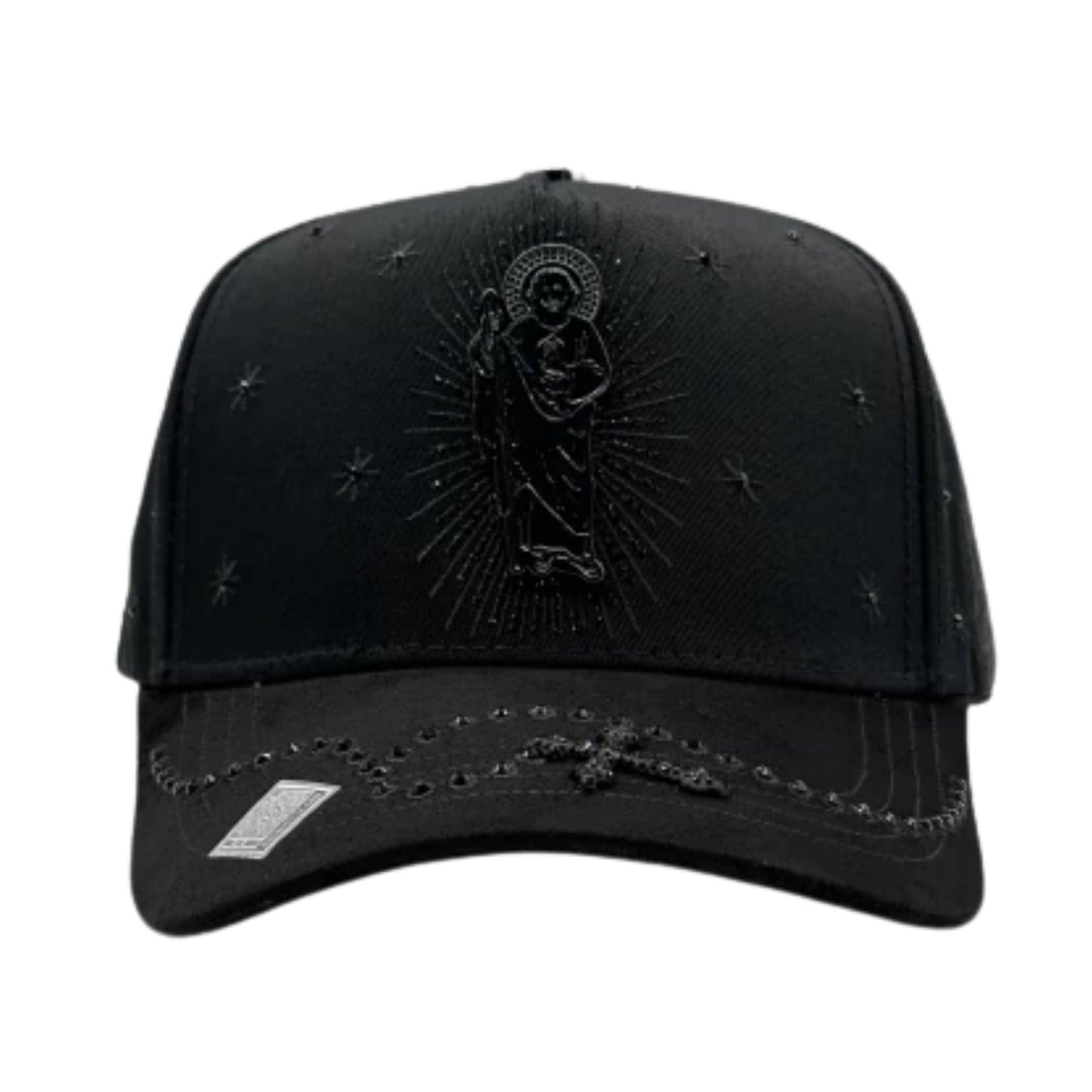GORRA BIGG BOSS // SAN JUDAS CRYSTAL TOTAL  BLACK