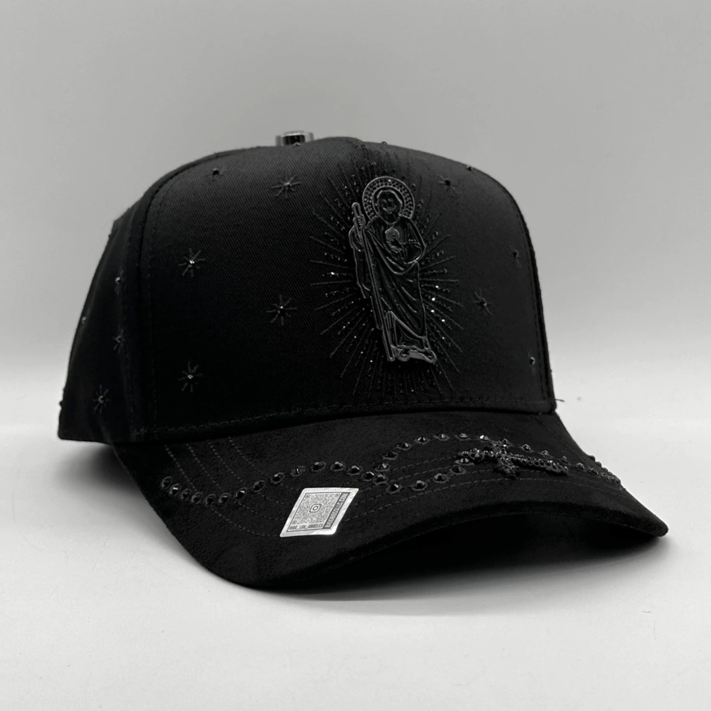 GORRA BIGG BOSS // SAN JUDAS CRYSTAL TOTAL  BLACK