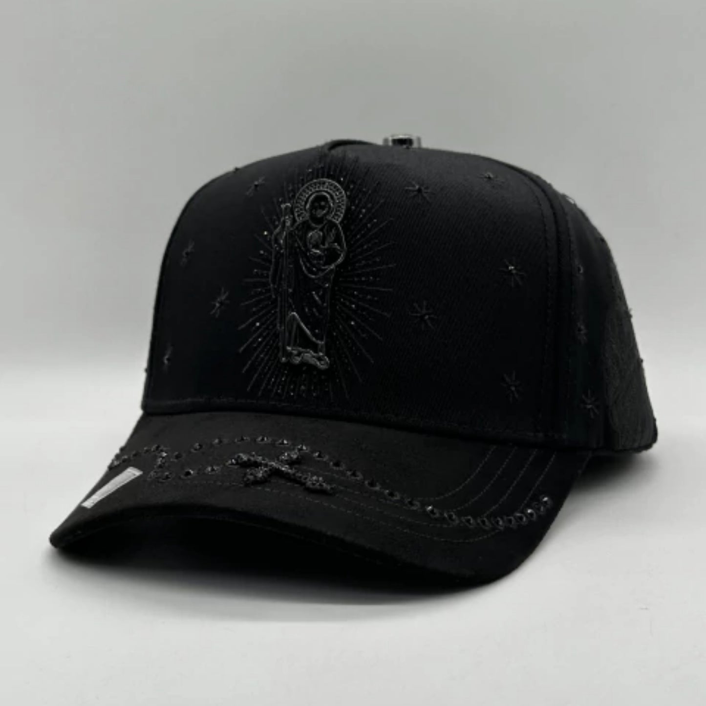 GORRA BIGG BOSS // SAN JUDAS CRYSTAL TOTAL  BLACK
