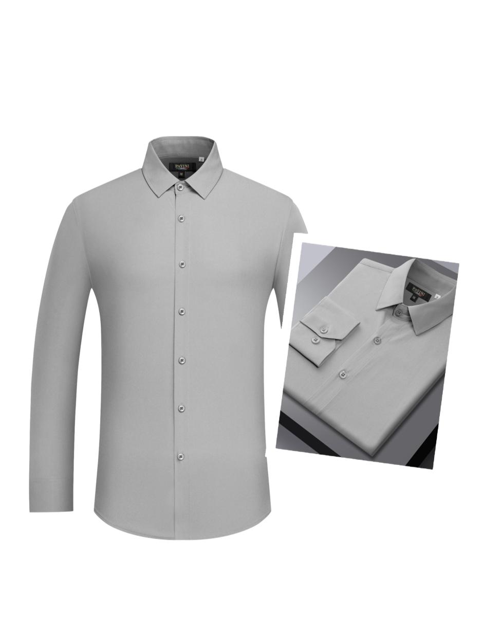 Camisa Para Hombre Marca Pavini SH-568-13 GRIS