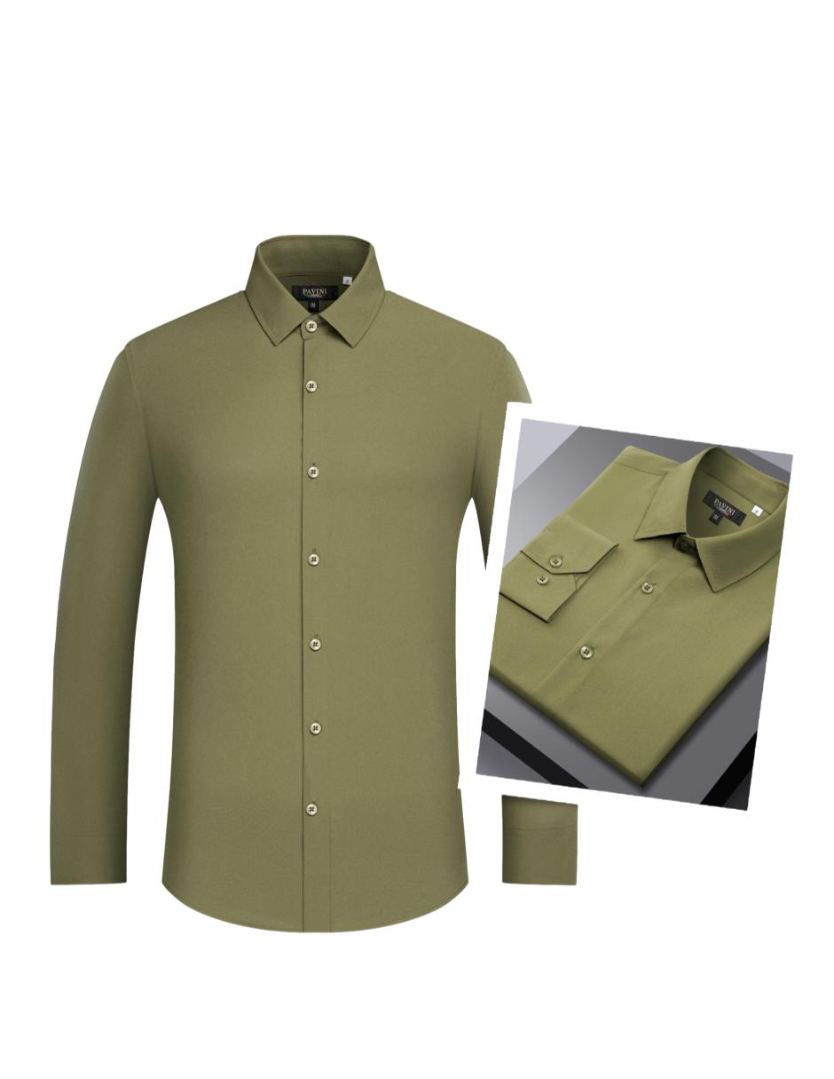 Camisa Para Hombre Marca Pavini SH-568-14 GREEN | CAZANOVA – Cazanovaonline
