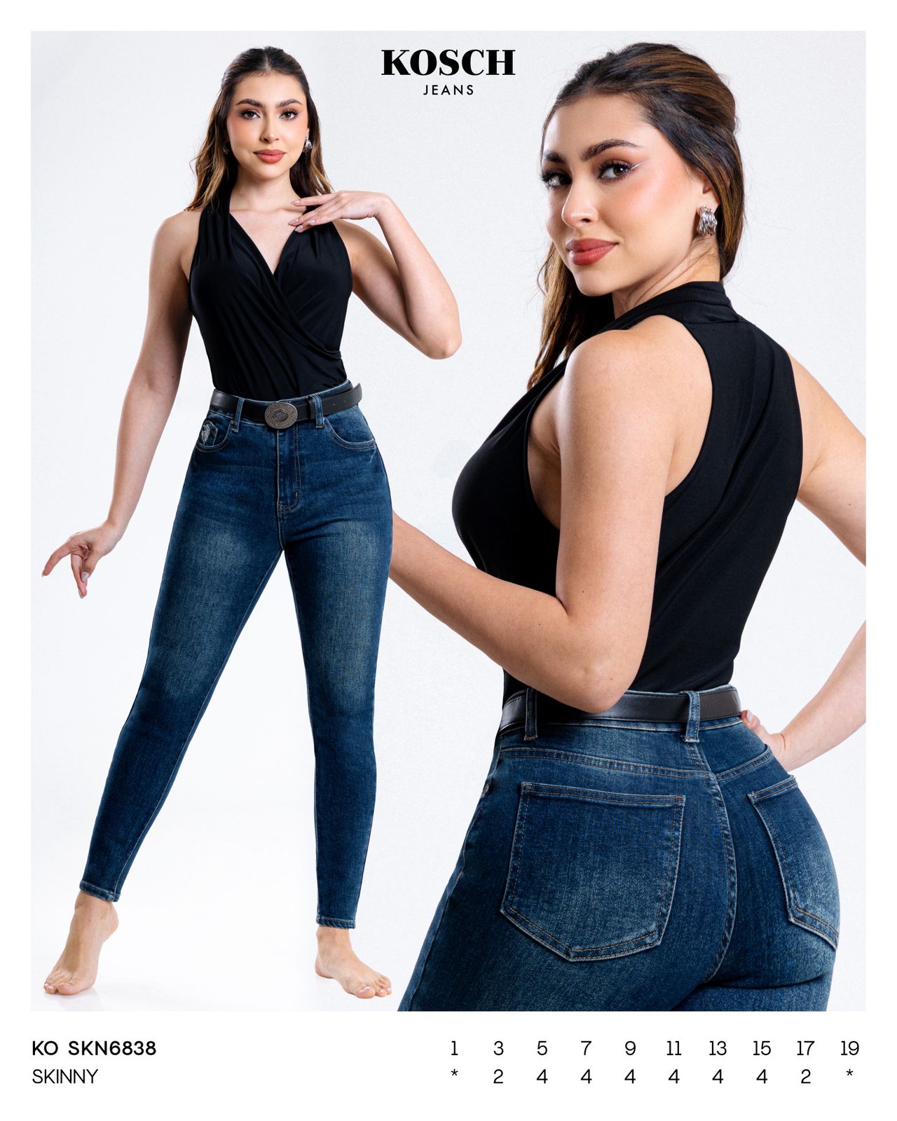 Pantalon para mujer marca KOSCH jeans mezclilla SKN6838