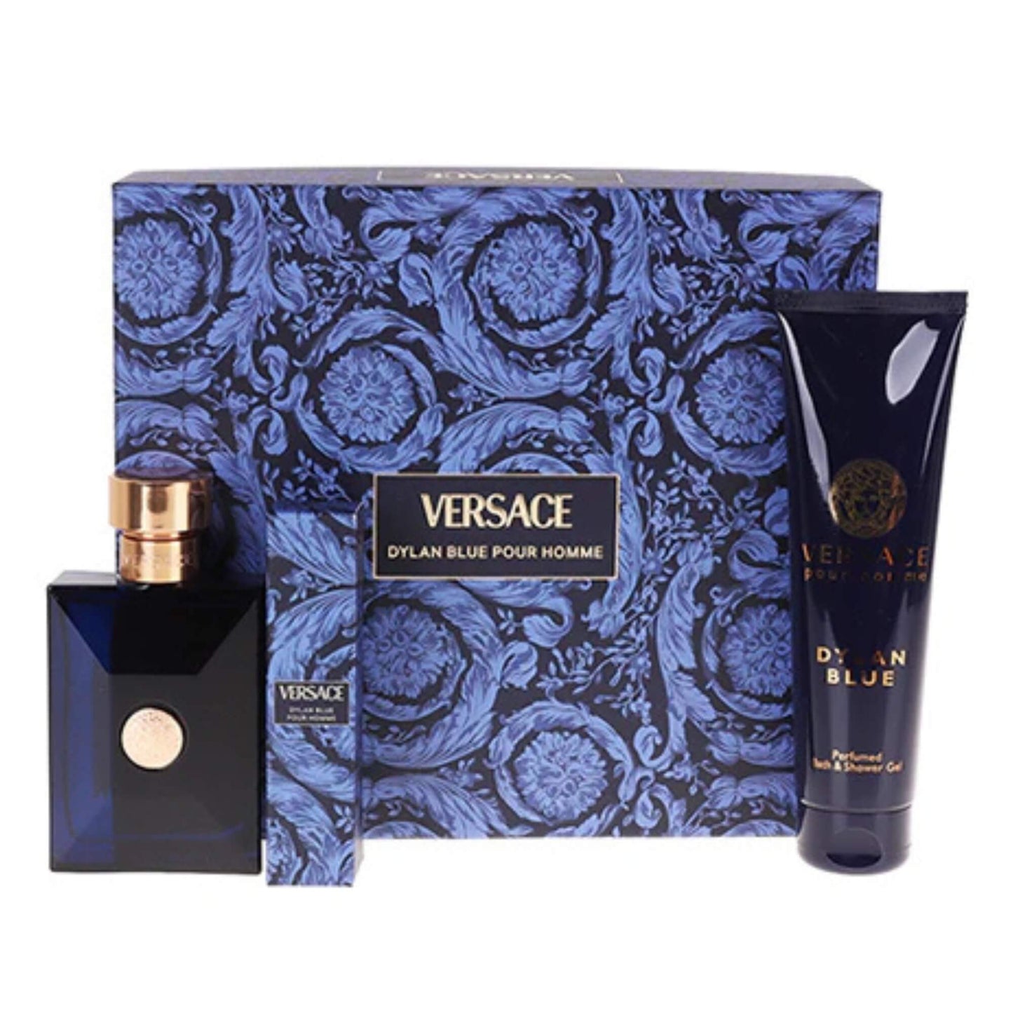 Set de Perfume Versace Dylan Blue pour Homme 100ml 3 pzas