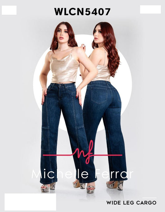 Pantalon Para Mujer Marca Kosch Mezclilla WLCN5407 Azul