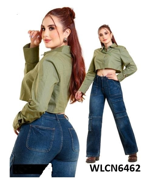 Pantalon Para Mujer Marca Kosch Mezclilla 6462 Azul