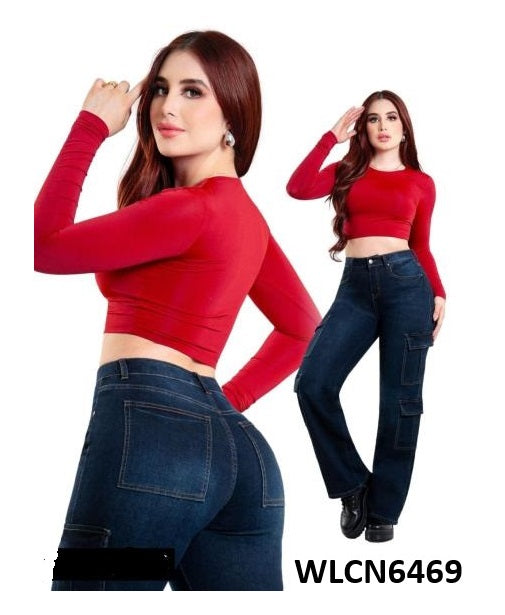 Pantalon Para Mujer Marca KOSCH Mezcillla WLCN6469 azul